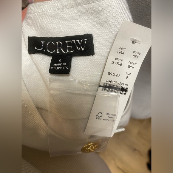 NWT jcrew sleveles midi dress in stretch linen blend - Picture 5 of 7